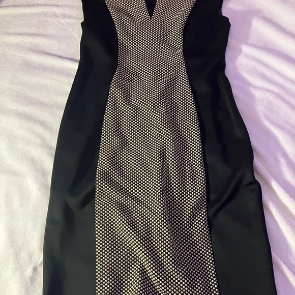 Connected Apparel Color Block Sheath Dress Size 12 - Picture 2 of 6